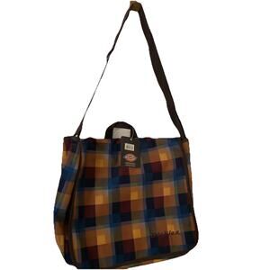 Dickies HTFVintage Checkered Laptop Messenger Bag OTS/backpack/handle Padded NWT